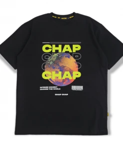 [CHAPCHAP] SS 22 Earth Chap Logo Tee(Black) Best Sellers