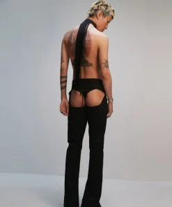 [NACHE] Summer 22 FRINGE CHOKER&PIERCE PANTS SET