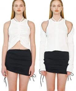 Best Sellers [LECYTO] Summer 22 BOLERO SLEEVELESS 2PCS SET_(WHITE)