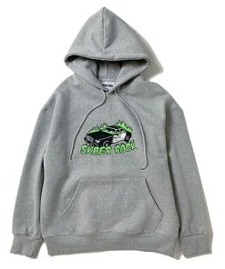 SK8ERROCK Best Sellers [SK8ER ROCK] FW 21 BURNING CAR HOODIE GRAY