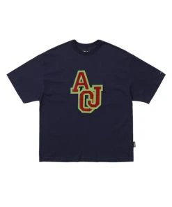 [AJO BY AJO] SS 22 Boucle Embroidered T-Shirt (Navy)