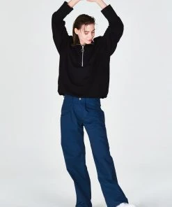 Best Sellers [RANDELL] SS 22 PAPER LOW-RISE PANT, BRIGHT COBALT