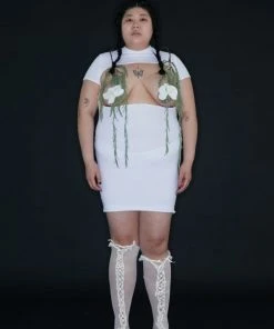 Best Sellers [NACHE] Summer 22 PIERCE COTTON DRESS-KUSTOM