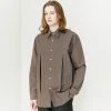 Best Sellers [S SY] Summer 22 Double Vent Relax Fit Shirt Brown