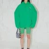 [SAYSRA] SS 22 ROUND OVERSIZED HOODIE [GREEN]