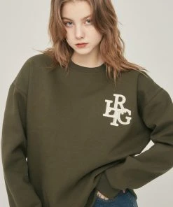 Best Sellers [LARTIGENT] Winter 21 LRTG SWEATSHIRT(KHAKI)