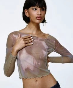 Best Sellers [EXPIRED GIRL] SS 22 2-way Liri Mesh Top OLIVE