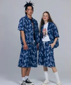 Best Sellers [FM91.02] Summer 22 PATCH DENIM PANTS