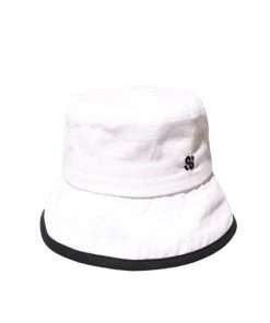 Best Sellers [SLEEPY SLIP] Seasonless PIGMENT TRIM WHITE BUCKET HAT