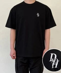 Best Sellers [DXOH] Seasonless BACK STACK LOGO TSHIRT BLACK