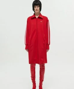 [NACHE] SS 22 PINTUCK JERSEY COAT (UNISEX) - RED Best Sellers