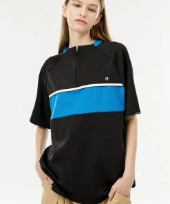 [ANOTHER YOUTH] Summer 22 Half Zip-up T - Black