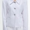 [GIMMETHEYOUNG] SS 22 COATING BACK SLIT JACKET / WHITE Best Sellers