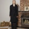 [MAUSOLEUM] SS 22 Oversized Padded Wool Coat With Hood-Black Best Sellers