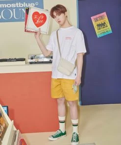 [ALMOSTBLUE] Summer 22 ALMOSTBLUE SOUND GRAPHIC T-SHIRT - CD CARTOON Best Sellers