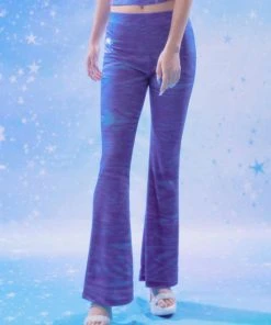 [EXPIRED GIRL] SS 22 Wavy Rhinestone Pants PURPLE