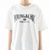 [BASICCOTTON] SS 22 YC Stitch Half Top - WHITE Best Sellers