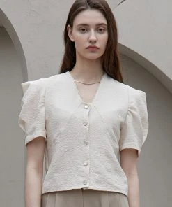 [JOORTI] SS 22 J961 Mini Lace Blouse (ivory) Best Sellers