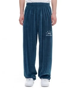 [ARCHIVEBOLD] SS 22 VELOUR SWEAT PANTS (PEACOCK BLUE) Best Sellers
