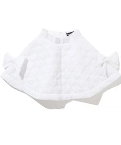 [BAQUEMIN] Seasonless Heart Quilted Skirt (White)