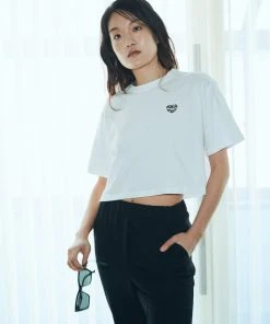 HOKUSPOKUS Best Sellers [HOKUS POKUS] SS 22 Heart Croped Top / Black