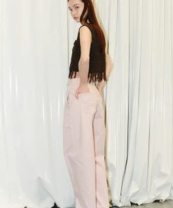 [ROCCI ROCCI] Summer 22 Rivet Long Wide Pants (PINK)