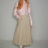 [SORRY TOO MUCH LOVE] Summer 22 Mermaid Pleats Long Skirts_Beige Best Sellers
