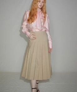 [SORRY TOO MUCH LOVE] Summer 22 Mermaid Pleats Long Skirts_Beige Best Sellers