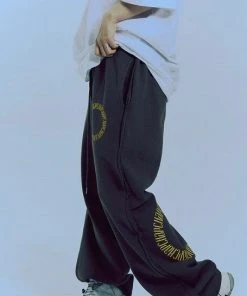 Best Sellers [CHAPCHAP] SS 22 Circle Chap Logo Sweat Pants(khaki)