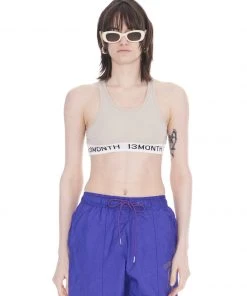 [13MONTH] SS 22 BANDING LOGO BRA TOP (BEIGE) Best Sellers