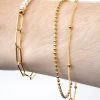 Best Sellers [LOMBRILLANT] Seasonless Ah, Bbooa Layered Chain Brasslet