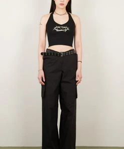 Best Sellers [OUTXO] Summer 22 LOGO Halterneck Black
