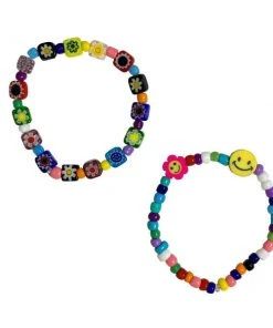 Best Sellers [TWENTYONEAUGUST] Seasonless QUEENIE SQUARE DAISY BEAD BRACELET SET