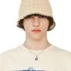 [LECYTO] Seasonless SMOCK PAPER KNIT BUCKET HAT_(CREAM)