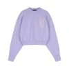 [HARDCORE HAPPINESS] SS 22 LOGO CROP SWEATSHIRT Light Purple