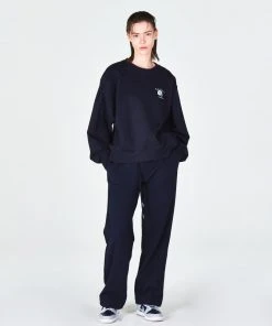 [RANDELL] SS 22 RANDELL LOGO SWEATSHIRT WITH BADGE, NAVY