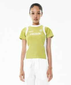 Best Sellers [LARTIGENT] Summer 22 MESH JERSEY TOP(OLIVE GREEN)