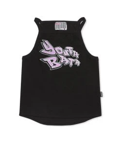 Best Sellers [YOUTHBATH] Summer 22 Ruff Logo Crop Top_BLACK