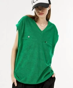 [ANOTHER YOUTH] Summer 22 Logo Terry Vest - Green Best Sellers