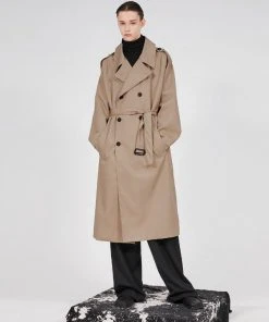 Best Sellers [FLARE] SS 22 Oversized Raglan Trench Coat - Beige (FL-020)