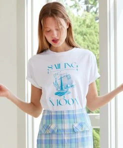 [ANEDIT] Summer 22 Sailing Moon Tshirt_WH Best Sellers