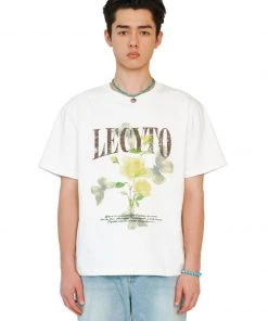 Best Sellers [LECYTO] Summer 22 FLOWER LOGO T-SHIRT_(WHITE)