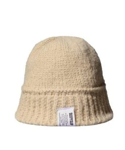 Best Sellers [SLEEPY SLIP] Seasonless ALPACA KNIT BEIGE BUCKET HAT