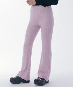 Best Sellers [SETUP EXE] SS 22 Twinkle Knit Boots Cut Banding Pants [Pink]