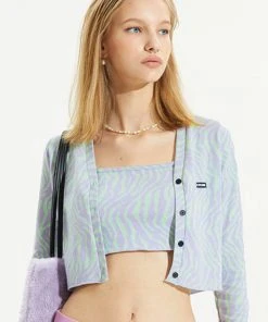 [CRANK] FW 21 ZEBRA CARDIGAN SET_L.PU Best Sellers