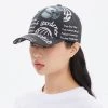 [ROMANTIC CROWN] Seasonless MONOCHROME LOGO BALL CAP_BLACK Best Sellers