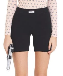 [CRANK] SS 22 BASIC KNIT BIKER SHORTS_BK Best Sellers