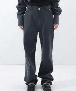 [BASICCOTTON] SS 22 Denim Pants - GRAY Best Sellers