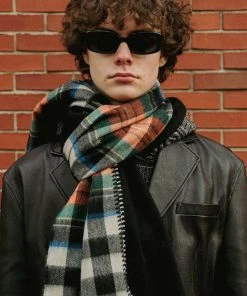 Best Sellers [LECYTO] Winter 21 SMOCK CHECK MIX MUFFLE_[C.BK/BK]