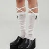 [UGLY SHADOW] FW 21 LACE LONG SOCKS(WHITE) Best Sellers